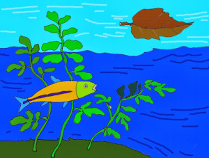 Nhấn vào ảnh để phóng to kidsonline-tho-cho-tre-mam-non-chu-de-dong-vat-thuyen-la-va-nhung-chu-ca-con